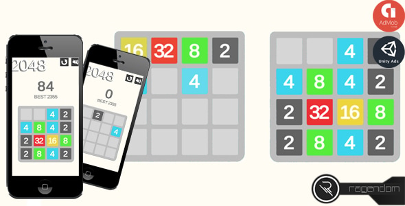 2048 - Complete Unity Game + Admob - CodeCanyon Item for Sale