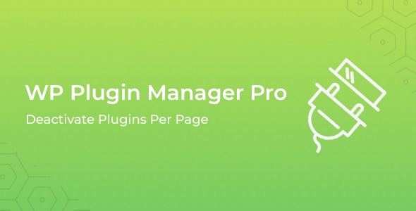 WP Plugin Manager Pro - Deactivate plugins per page - CodeCanyon Item for Sale
