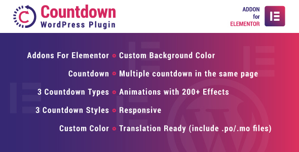 Countdown for Elementor WordPress Plugin - CodeCanyon Item for Sale