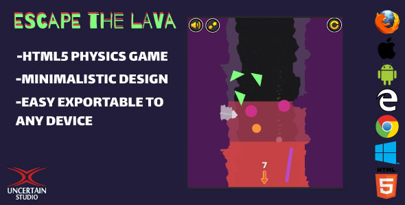 Escape The Lava - HTML5 Game - CodeCanyon Item for Sale