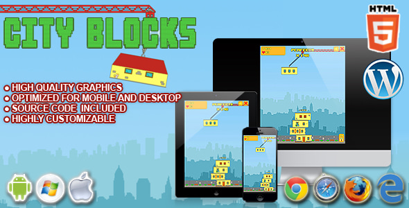 City Blocks - HTML5 Game - CodeCanyon Item for Sale