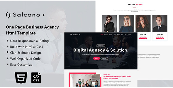 Salcano - Responsive Business Template - CodeCanyon Item for Sale