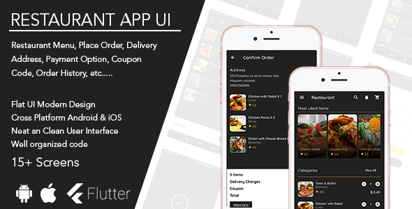 Flutter Restaurant App Template by RichardCreatives | CodeCanyon