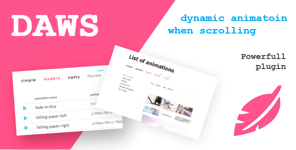 DAWS Dinamic animation when scrolling - CodeCanyon Item for Sale