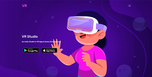 VR - Developer Responsive One Page HTML Template - CodeCanyon Item for Sale