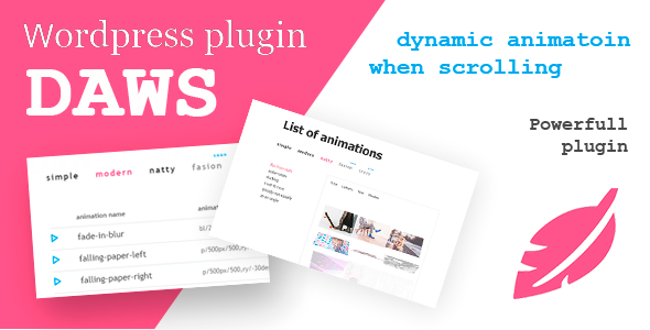 DAWS-WP - Dinamic Animation When Scrolling wordpress plugin - CodeCanyon Item for Sale