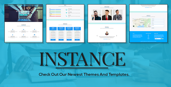 Instance one page responsive HTML template - CodeCanyon Item for Sale