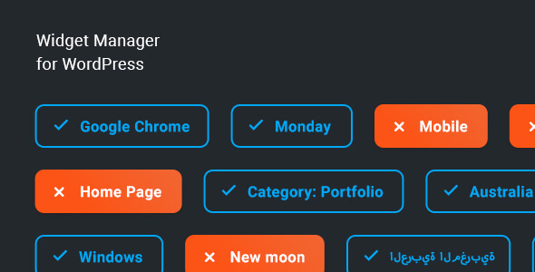 Widget Manager – WordPress widgets management system - CodeCanyon Item for Sale