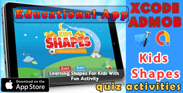 Learning Shapes for Kids quiz activities - iOS11 and Swift 3 - CodeCanyon Item for Sale