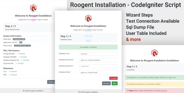 Roogent Installation - CodeIgniter Script - CodeCanyon Item for Sale