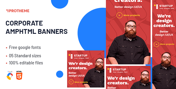 Corporate AMPHTML Banners Ads Template - CodeCanyon Item for Sale