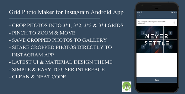 Grid Photo Maker for Instagram Android App - CodeCanyon Item for Sale