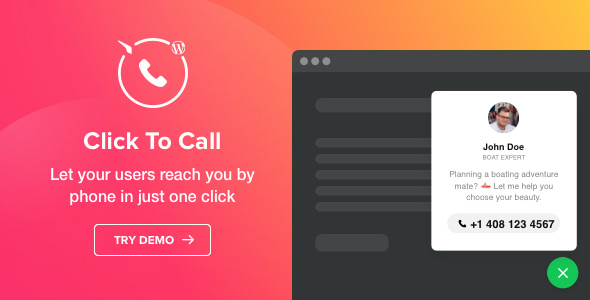 Click to Call - Call Button plugin for WordPress - CodeCanyon Item for Sale