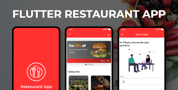 Flutter Restaurant App - CodeCanyon Item for Sale