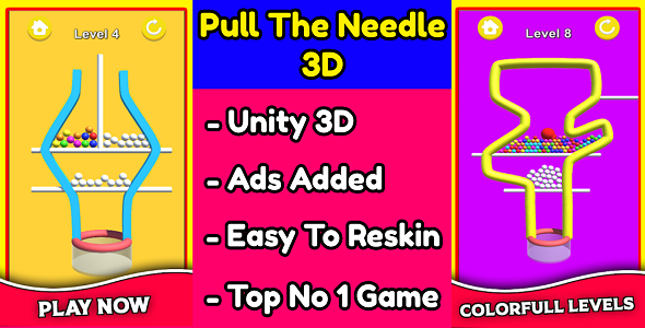 Pull The Needle 3D Game Unity Source Code (Template) With Ads Integrated - CodeCanyon Item for Sale
