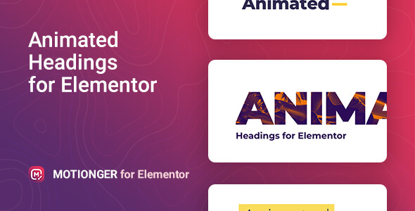 Motionger – Animated Heading for Elementor - CodeCanyon Item for Sale