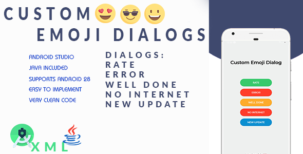 Android Custom Emoji Dialogs - CodeCanyon Item for Sale