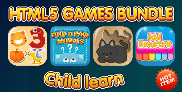 HTML5 Children Games Bundle - CodeCanyon Item for Sale