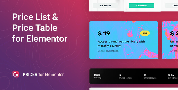 Pricer – Price List for Elementor - CodeCanyon Item for Sale