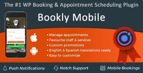 Bookly Mobile - CodeCanyon Item for Sale