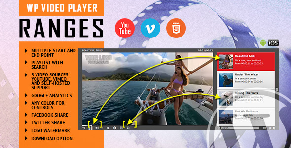 RANGES - Video Player With Multiple Start and End Points - WordPress Plugin - CodeCanyon Item for Sale