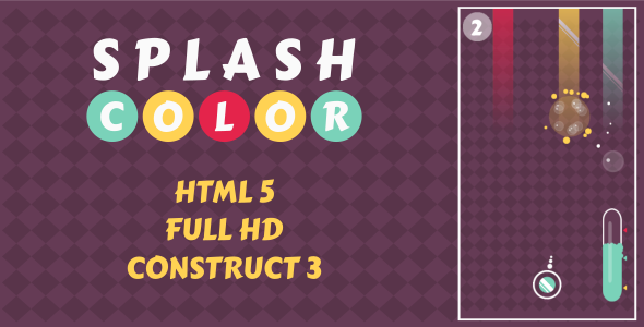 Splash Color - HTML5 Game (Construct3) - CodeCanyon Item for Sale