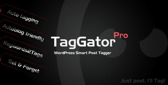 TagGator Pro. WordPress Auto Tagging Plugin - CodeCanyon Item for Sale