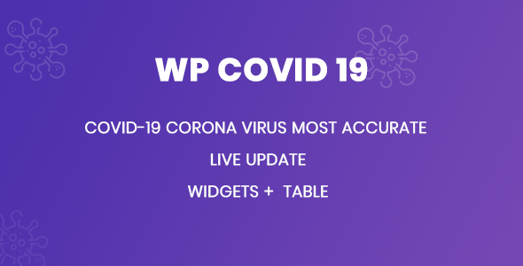 WP Covid 19 - Coronavirus Live Statistics for WordPress - CodeCanyon Item for Sale