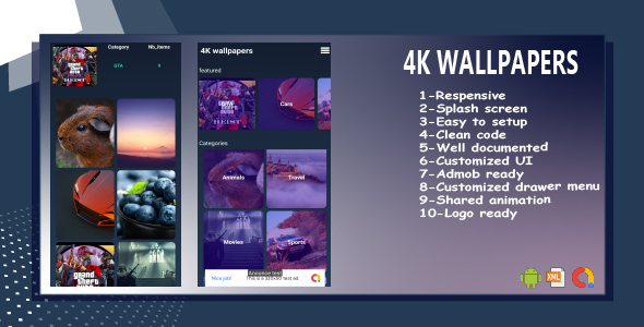 Android Wallpapers 4k Template UI - CodeCanyon Item for Sale