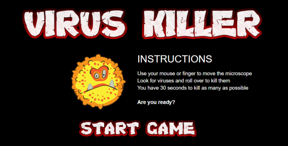 Virus Killer Game - CodeCanyon Item for Sale