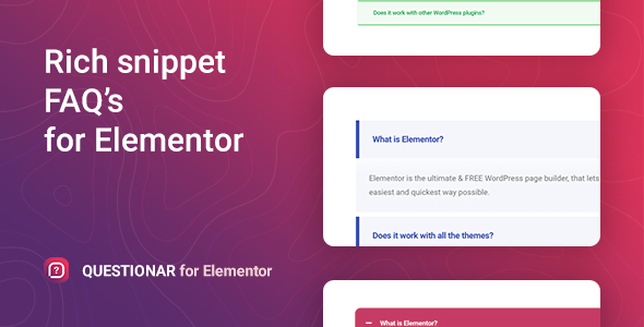 Questionar – FAQ Accordions for Elementor - CodeCanyon Item for Sale