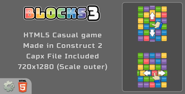 Blocks3 - HTML5 Match3 game - CodeCanyon Item for Sale