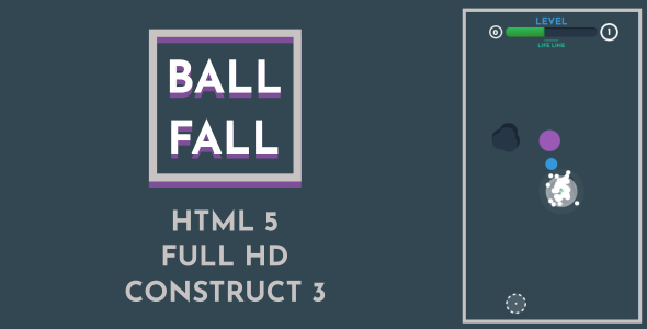 Ball Fall - HTML5 Game (Construct3) - CodeCanyon Item for Sale