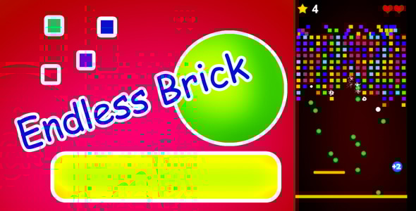 Endless Brick HTML5 Game (construct2) - CodeCanyon Item for Sale