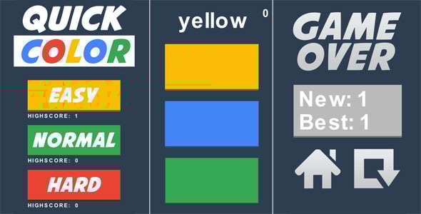 Quick color - HTML5 Casual Game - CodeCanyon Item for Sale