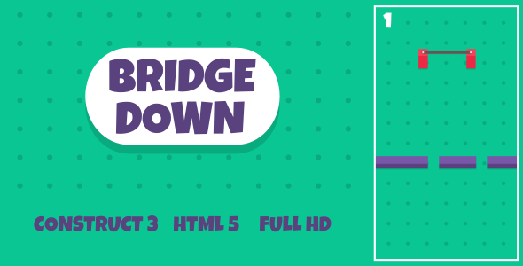 Bridge Down - HTML5 Game (Construct3) - CodeCanyon Item for Sale