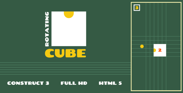 Rotating Cube - HTML5 Game (Construct3) - CodeCanyon Item for Sale