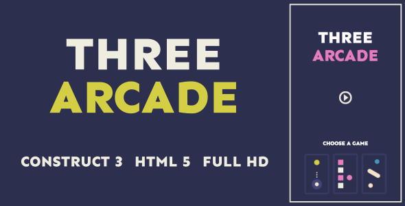 Three Arcade - HTML5 Game (Construct3) by regarding | CodeCanyon