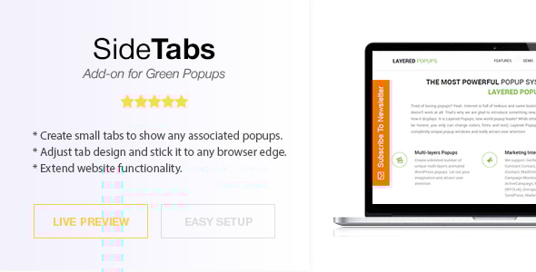 Side Tabs – Green Popups Add-On - CodeCanyon Item for Sale