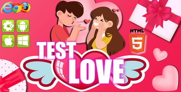 Test Love - HTML5 Game (CAPX) - CodeCanyon Item for Sale