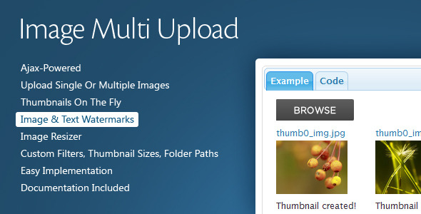 Image Multi Upload - CodeCanyon Item for Sale