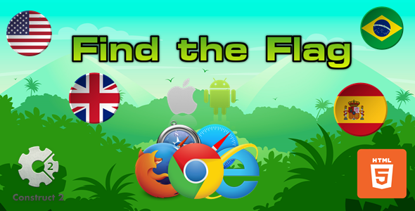 Find The Flag - HTML5 Game (.Capx) by RichGames | CodeCanyon