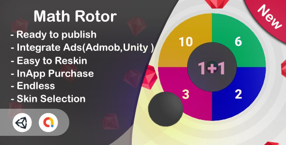 Math Rotor 3D - Educational Game (Unity Complete+Admob+iOS+Android) - CodeCanyon Item for Sale