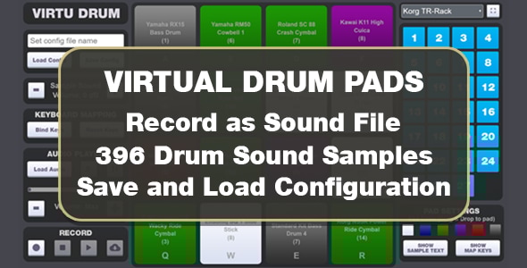 Virtu Drum Pads - CodeCanyon Item for Sale