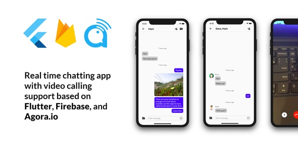 Flutter Firebase Chat: based on Flutter, Firebase, and Agora.io - CodeCanyon Item for Sale