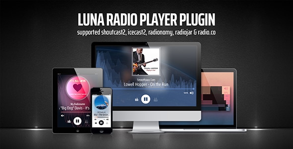 Luna Web Radio Player Plugin - CodeCanyon Item for Sale