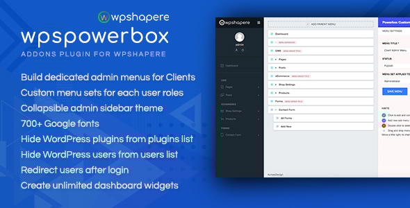 WPSPowerbox - Addon for WPShapere WordPress Admin Theme - CodeCanyon Item for Sale