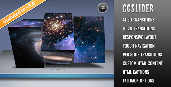 CCSlider - jQuery 3d Slideshow Plugin - CodeCanyon Item for Sale