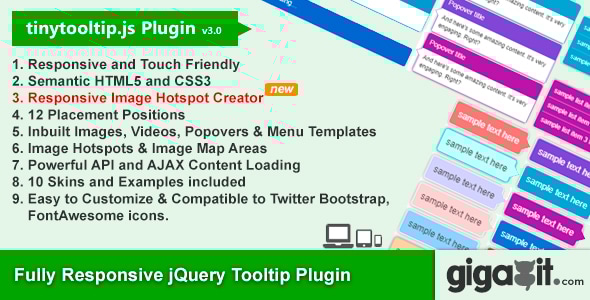 Tinytooltip.js - Responsive jQuery Tooltip Plugin - CodeCanyon Item for Sale