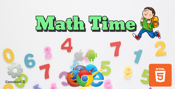 Math Time - HTML5 - Educational Game (.Capx) by RichGames | CodeCanyon